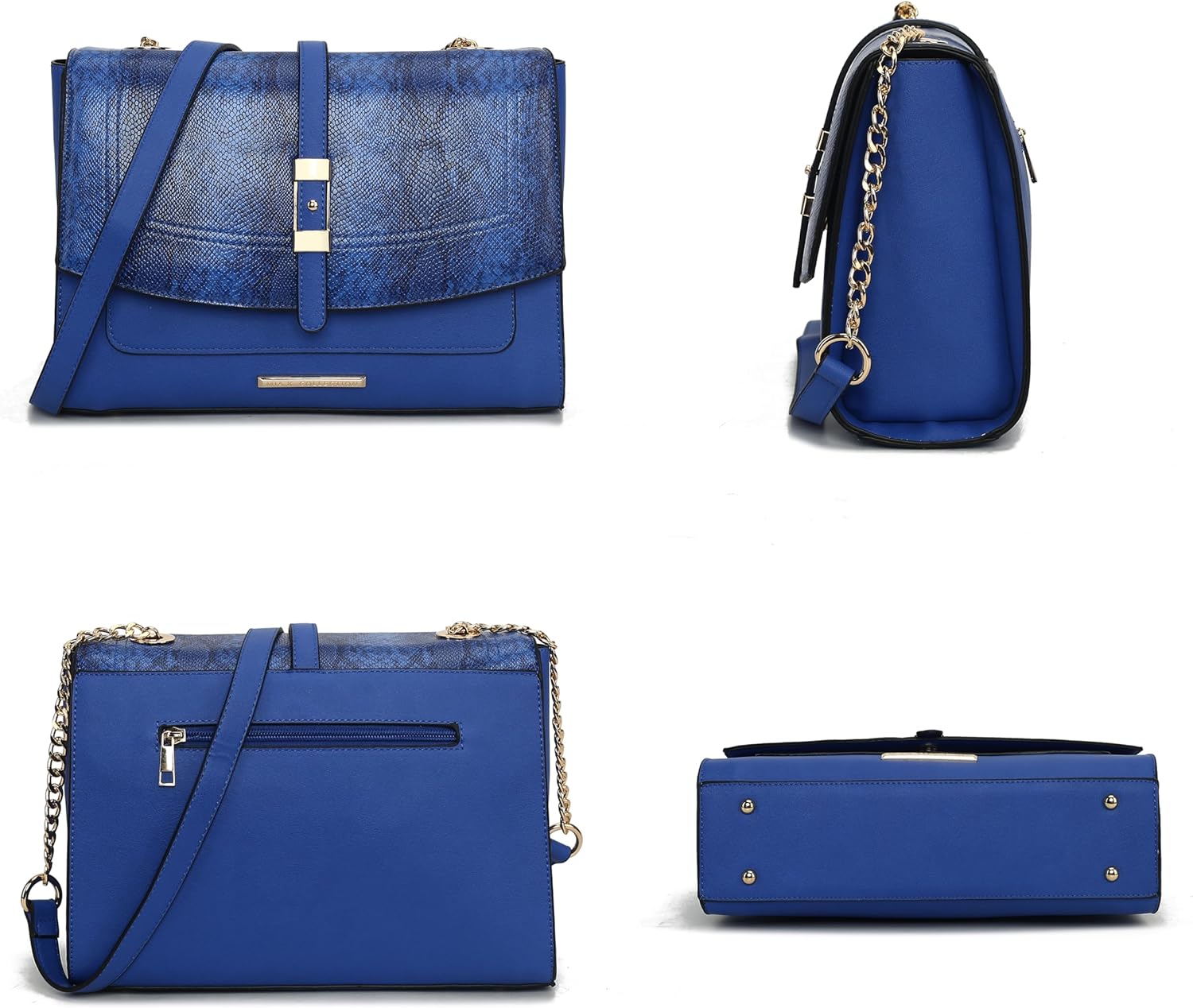 MKF Collection Crossbody Bag for Women, Vegan Leather Handbag Purse, Shoulder Bag Satchel Bag by Mia K