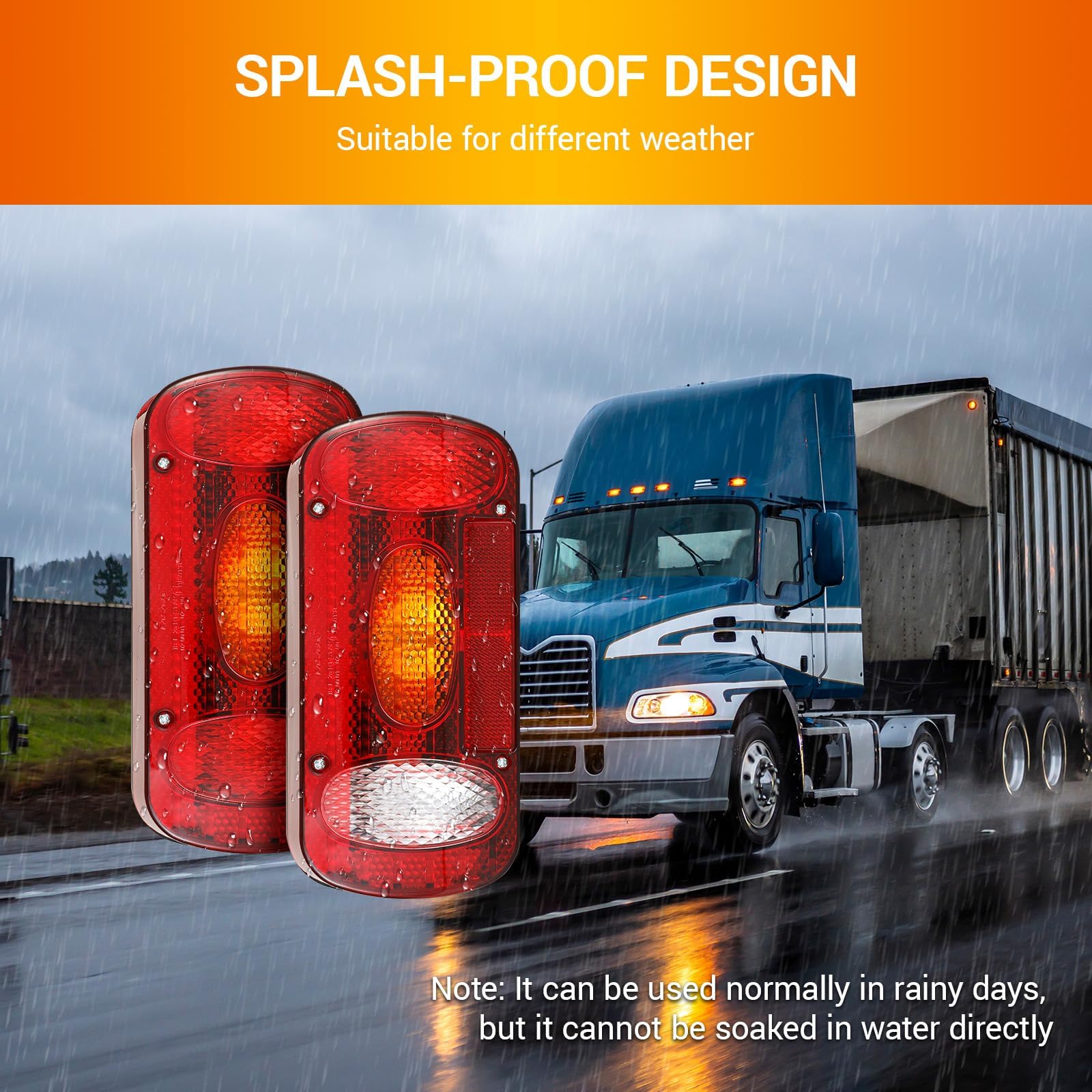 Coppia Fanale / Faro Posteriore Carrello Appendice / Rimorchio LAMPADINE - Foto 3