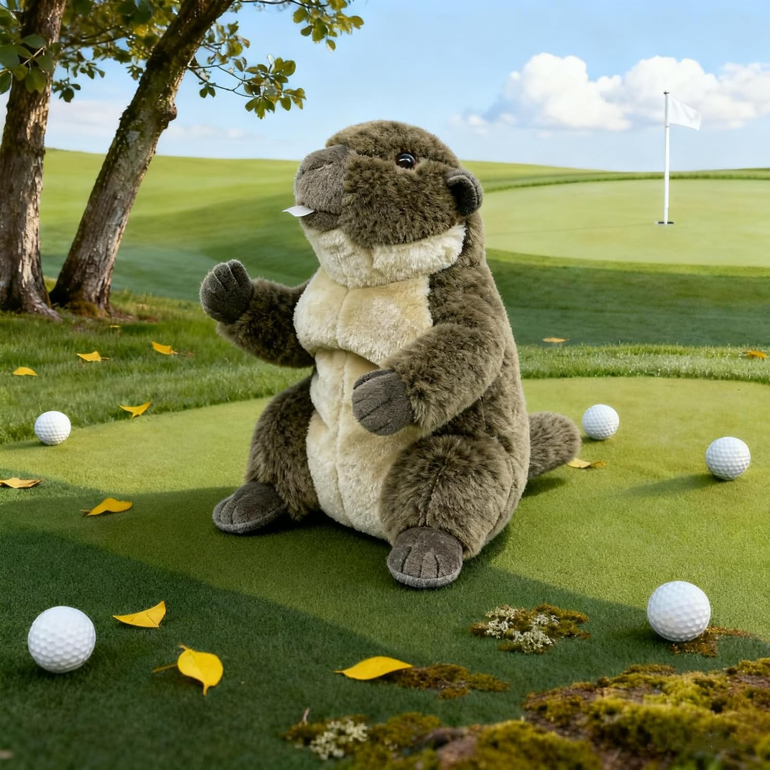 Montela Golf Club Head Cover Golf Club Covers Driver Headcover Funny Animal Golf Head Cover for Driver 460CC Golf Driver Cover Fit Taylormade Titleist D2 D3 917 Callaway Epic Ping