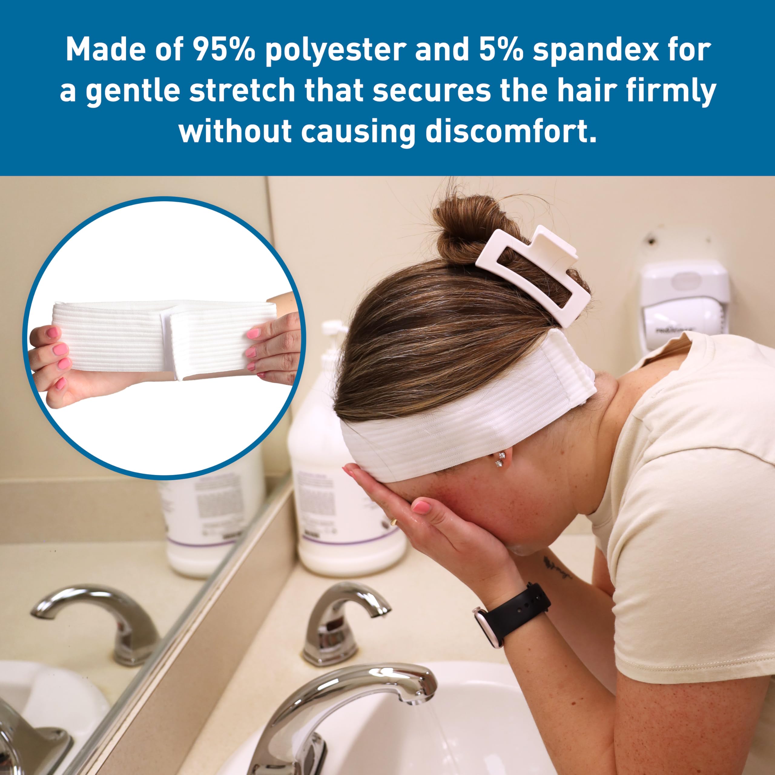 BodyMed White Disposable Medical & Spa Headbands