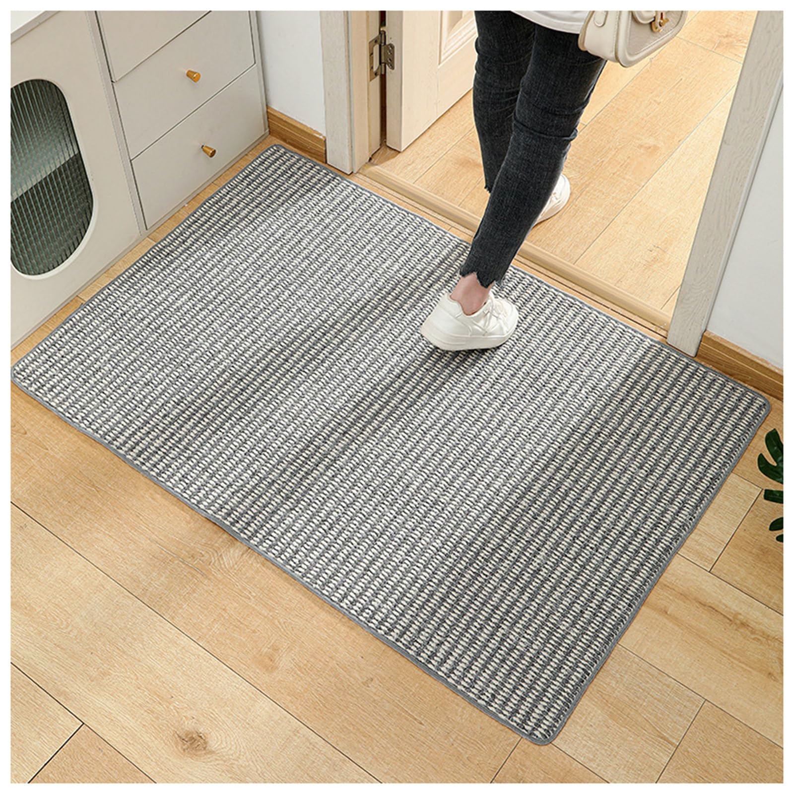 Tapis rustique haut de gamme en jute tissée à la main durable