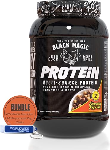 Black Magic - Proteína multifuente - Complejo de suero de leche, huevo y caseína con enzimas y polvo MCT - Pre entrenamiento y después del disponible en Yaxa Colombia