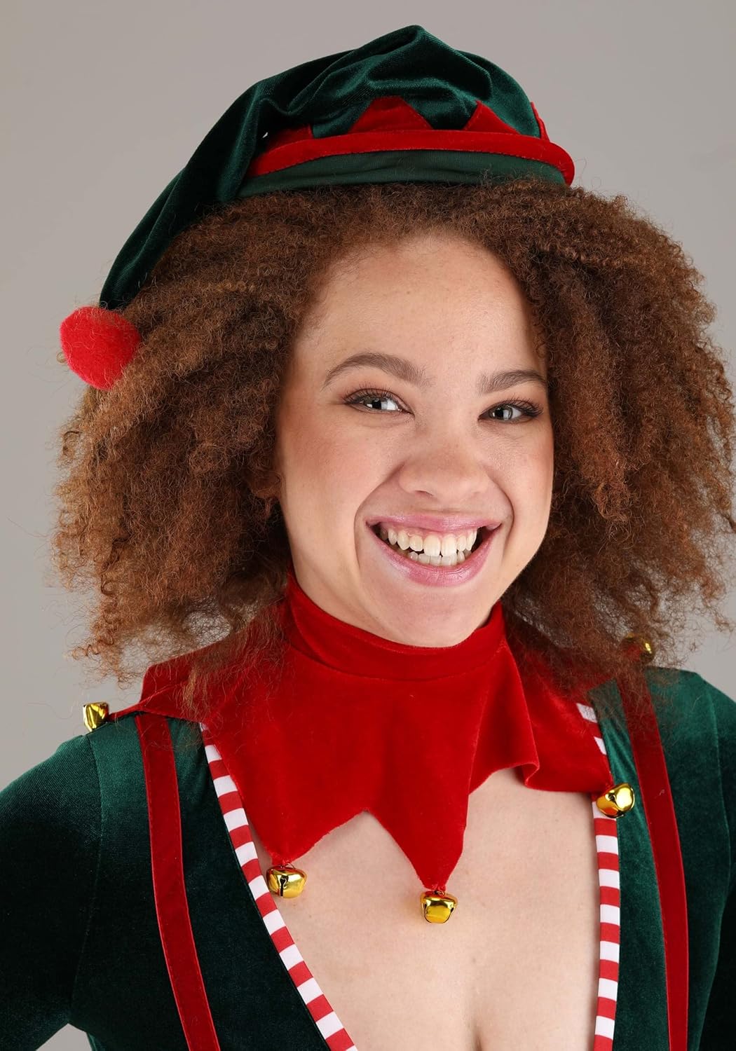 Women’s Santa Elf Costume | Sexy Christmas Jingle Bell Elf Bodysuit for Women | Naughty Santa’s Helper