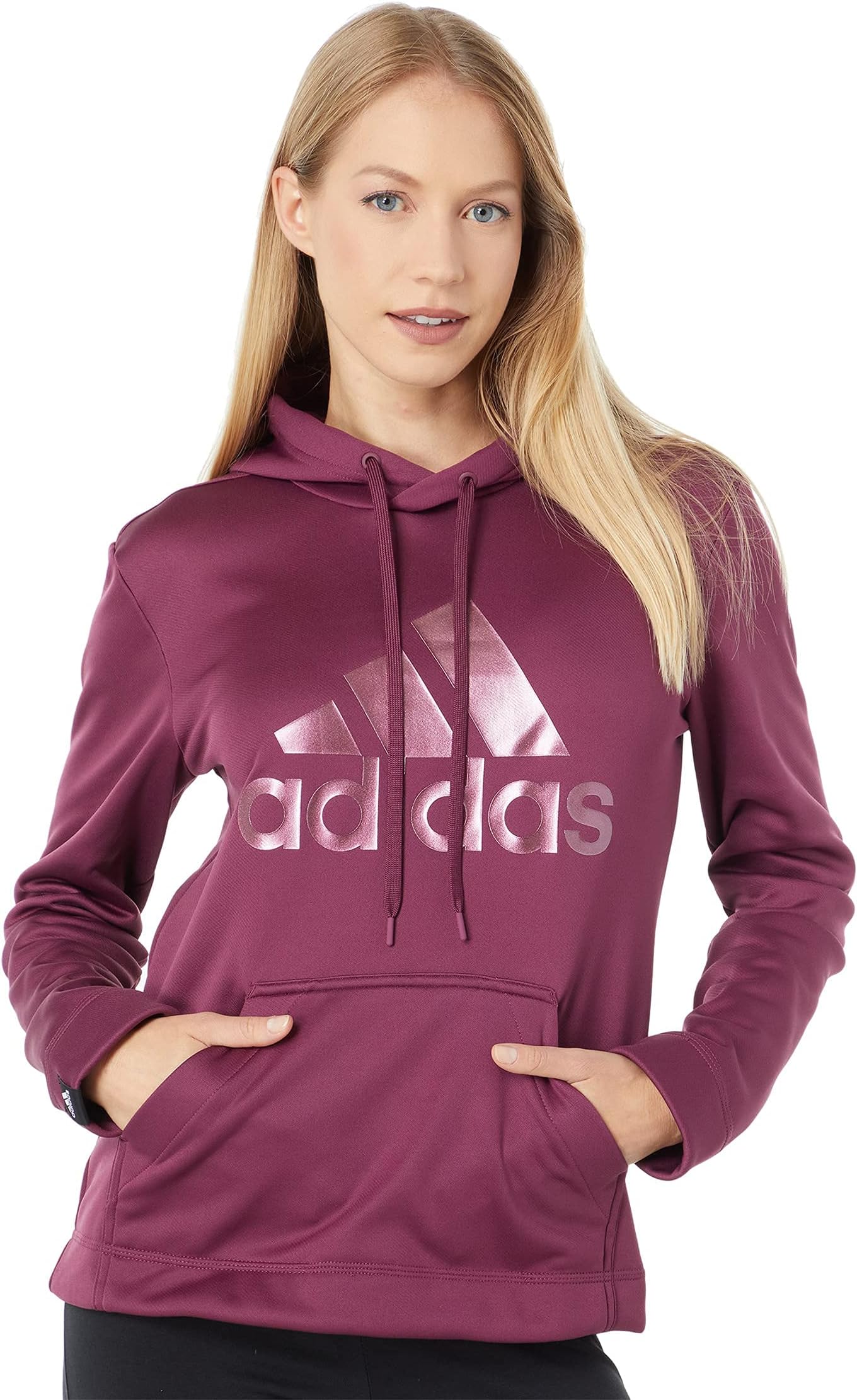 adidas red womens sports sweatshirts