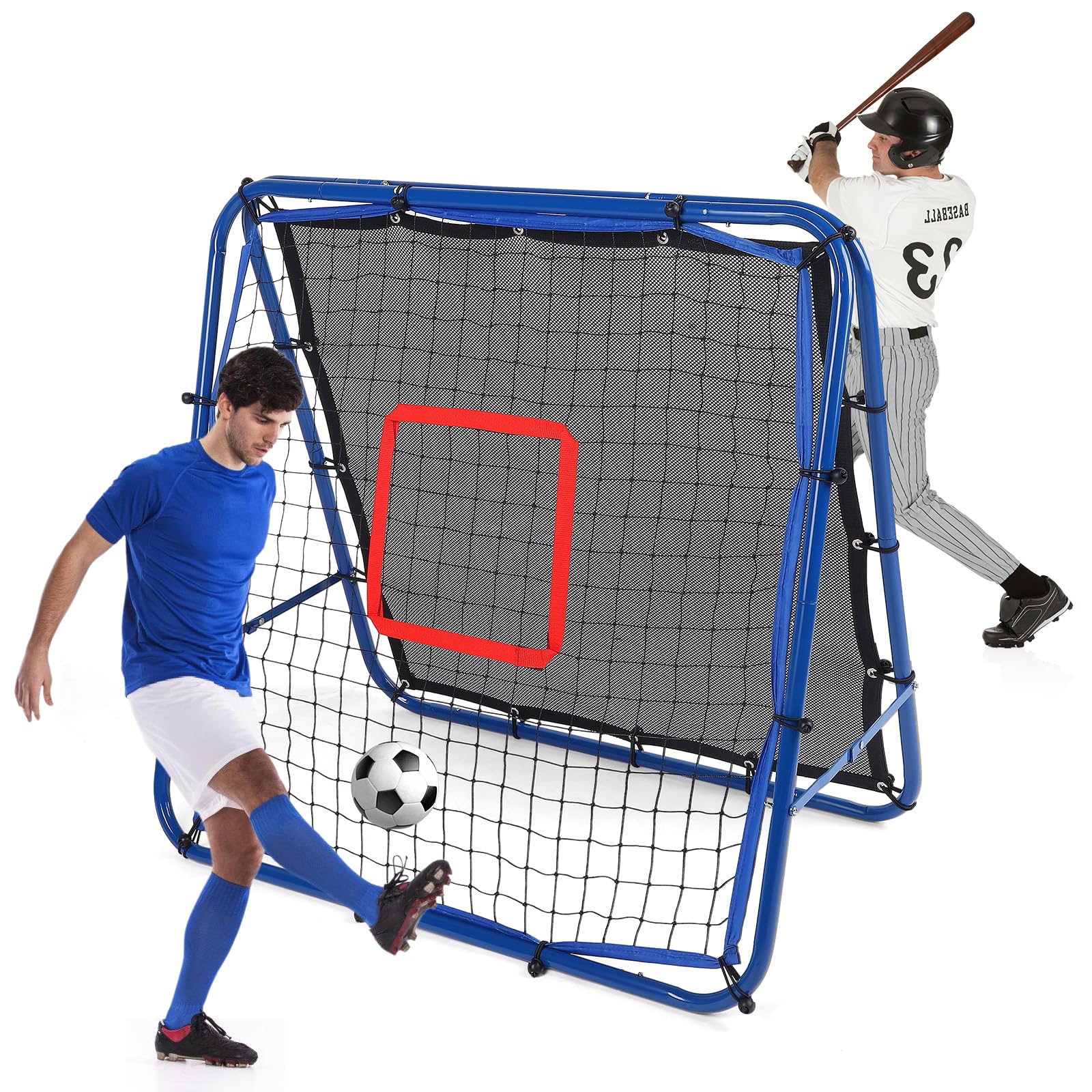 Reboteador Football Porterías de Fútbol para Jardín 100x100cm Exterior Kit Entrenamiento