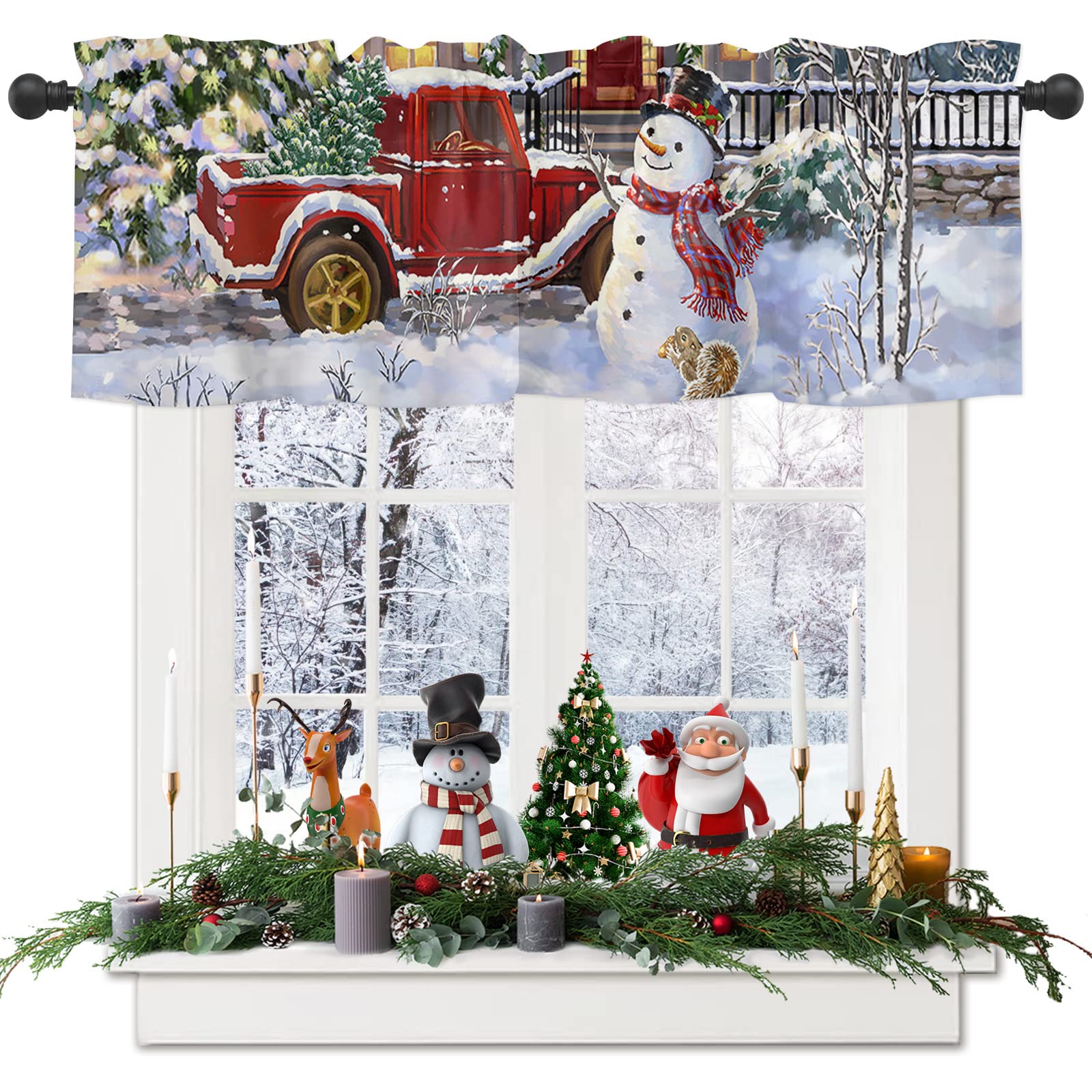 Santa Cheer Quilted Curtains NCU0DDK1712