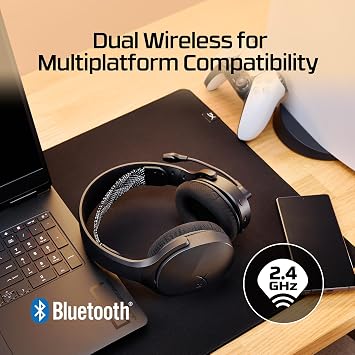HyperX Cloud Jet Dual Wireless Gaming Headset | 2.4GHz dongle | Bluetooth 5.2 |PC, PS5, Nintendo Switch, Steam Deck, Mobile, USB-A