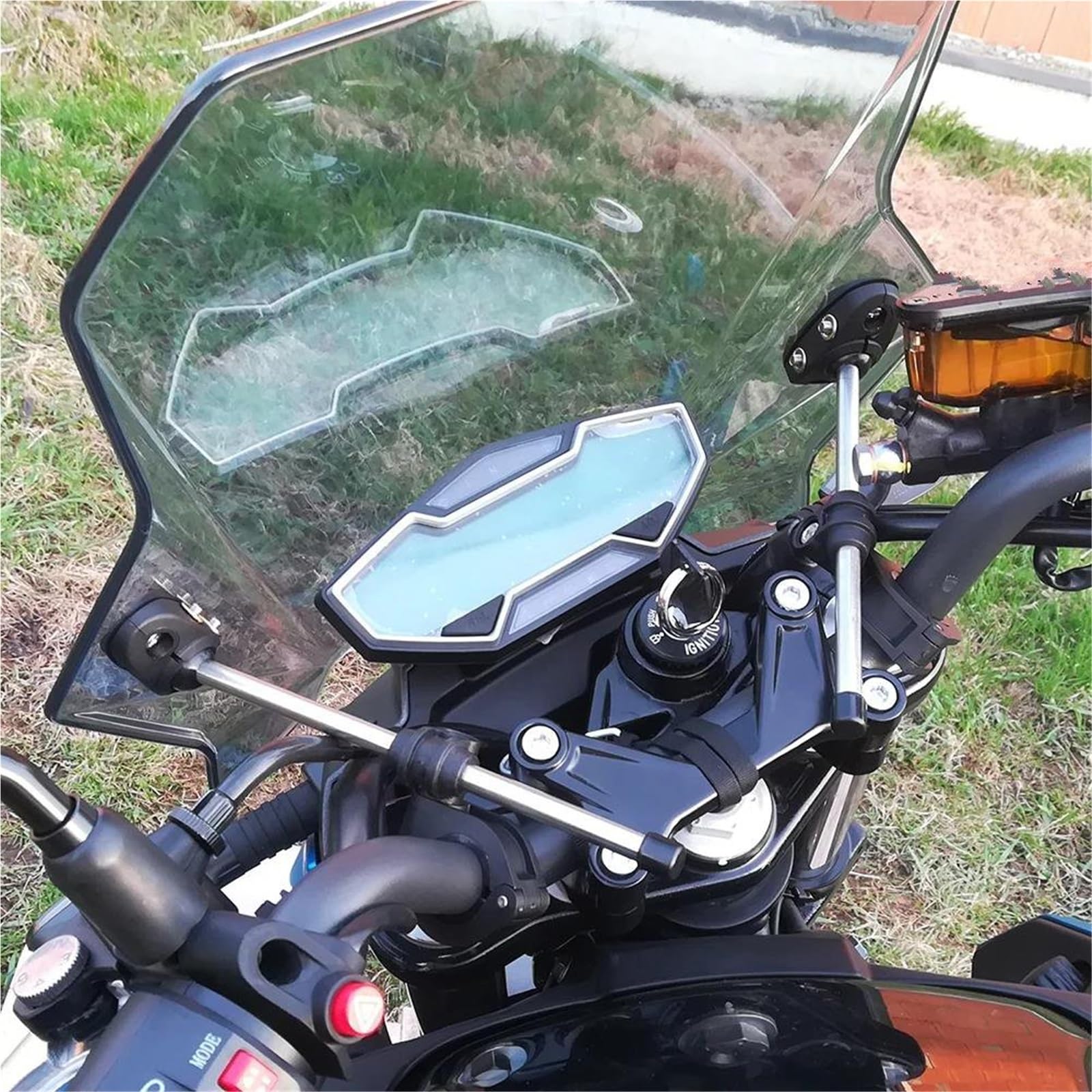 Parabrezza Cupolino E Deflettori Per Brixton Crossfire C1002V Parabrezza, Deflettori Vento, Spoiler E Carena Anteriore Paravento(Retro Black)