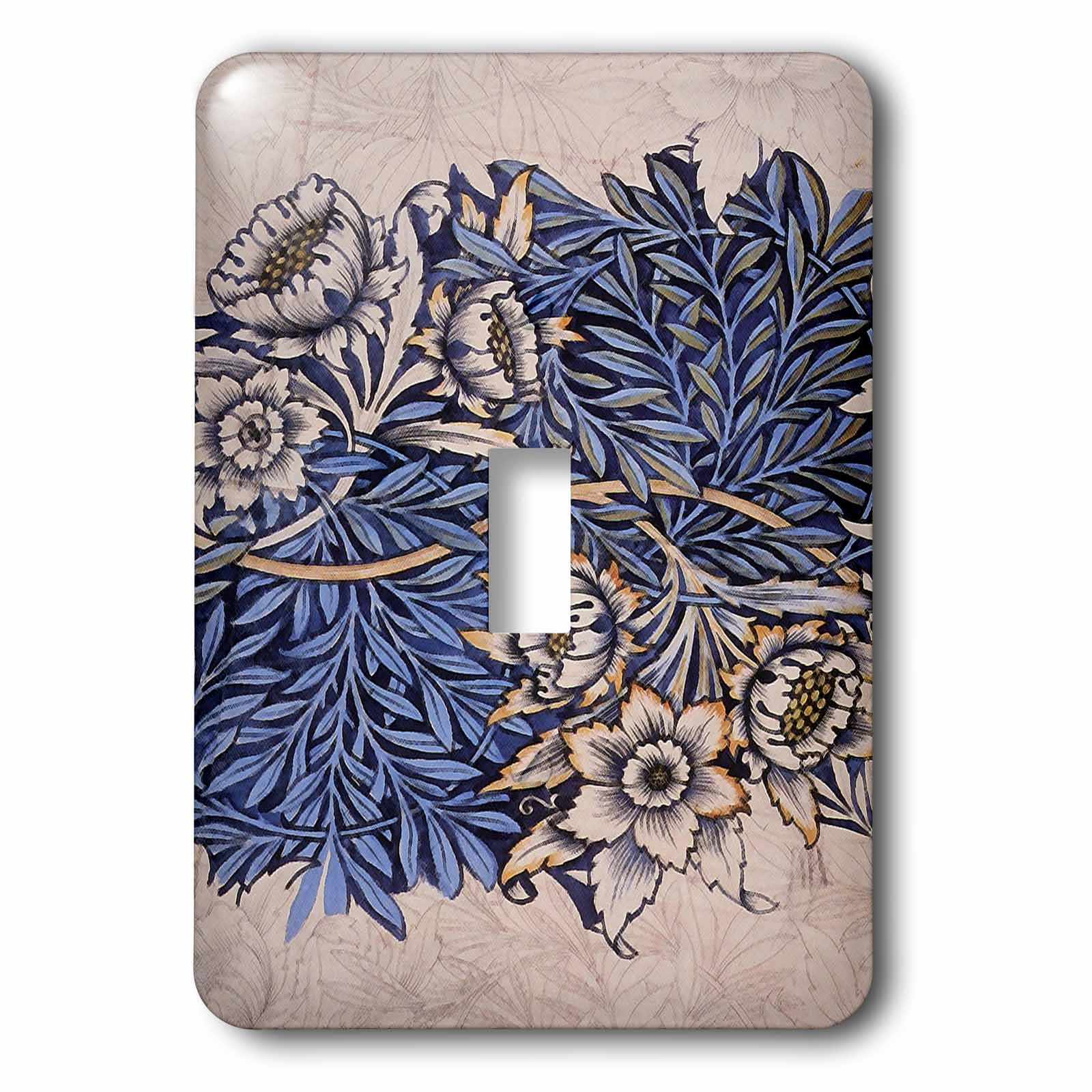 Interrupteur à bascule décoratif pour remplacer plaque usée William Morris 3dRose lsp_243619_1