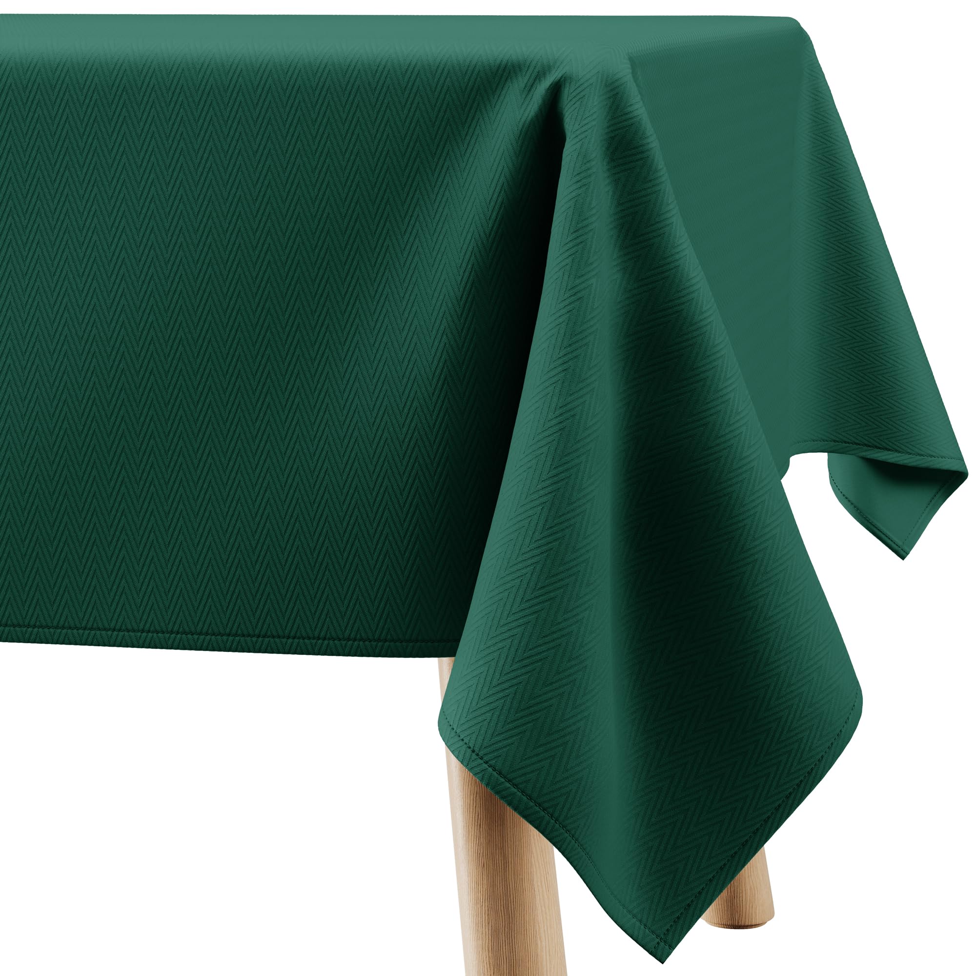 Nappe carrée 120x120 cm vert foncé matelassée intérieur extérieur