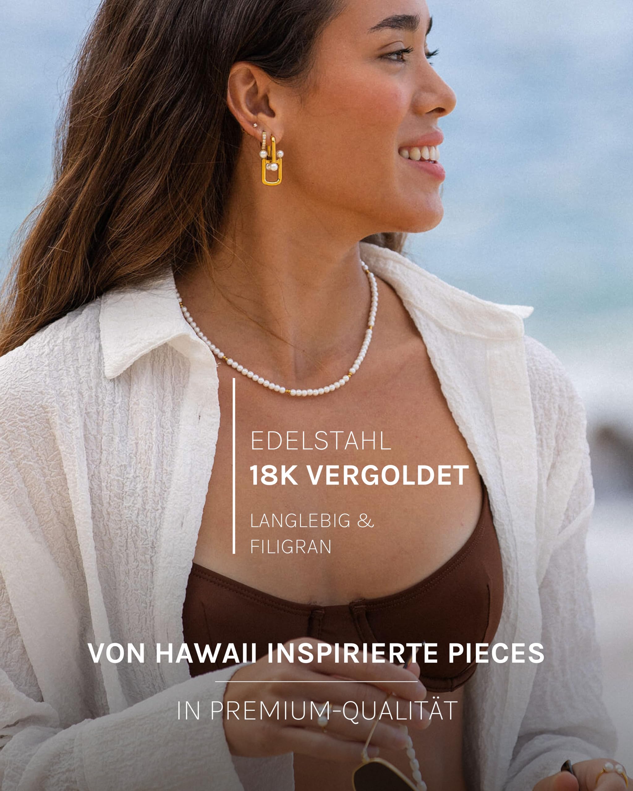 Purelei Finesse Kette Damen – Halskette Damen aus langlebigem Edelstahl – Wasserfeste Kette – 40-45 cm Länge verstellbar – Halskette für deinen individuellen Look