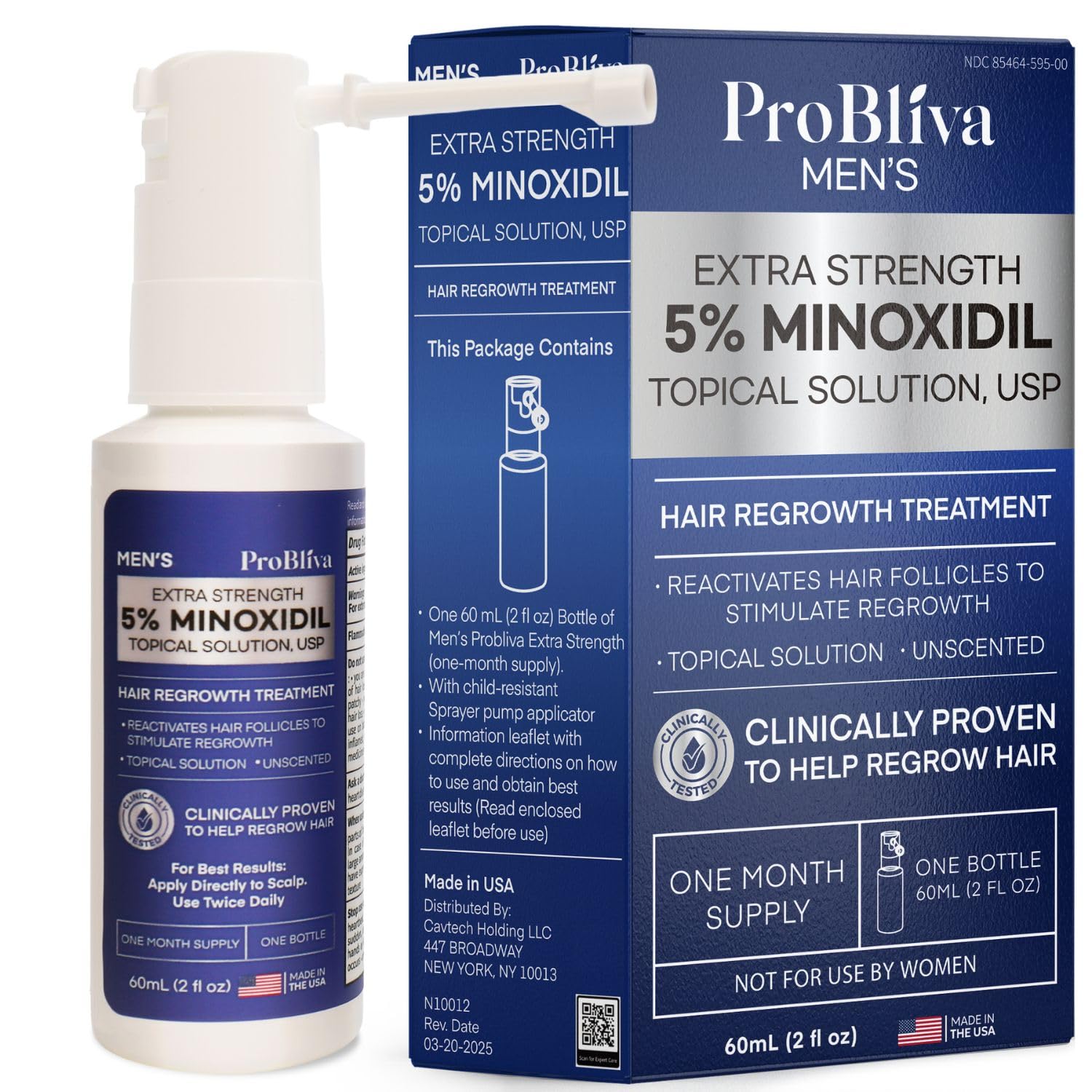 Minoxidil Hair Growth Treatment for Men Clinically Proven 5 Minoxidil Treatment for Hair Loss Thinning - Extra Strength