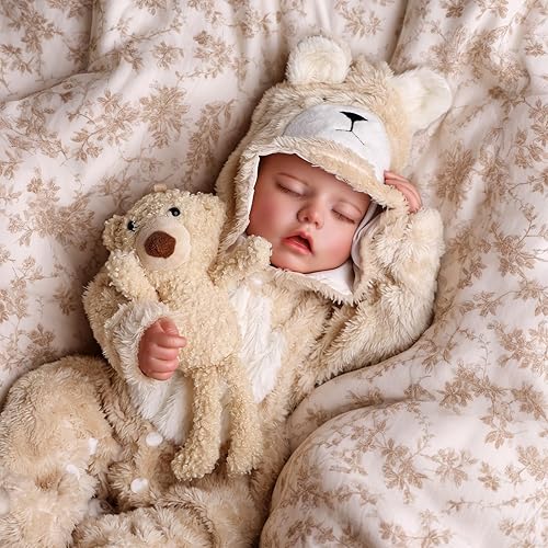 Miniatura 3 de BABESIDE Muñeca Reborn Baby Drink and Wet  Bebé recién nacido realista de 17 pulgadas, puede beber agua y orinar, cuerpo completo de silicona de