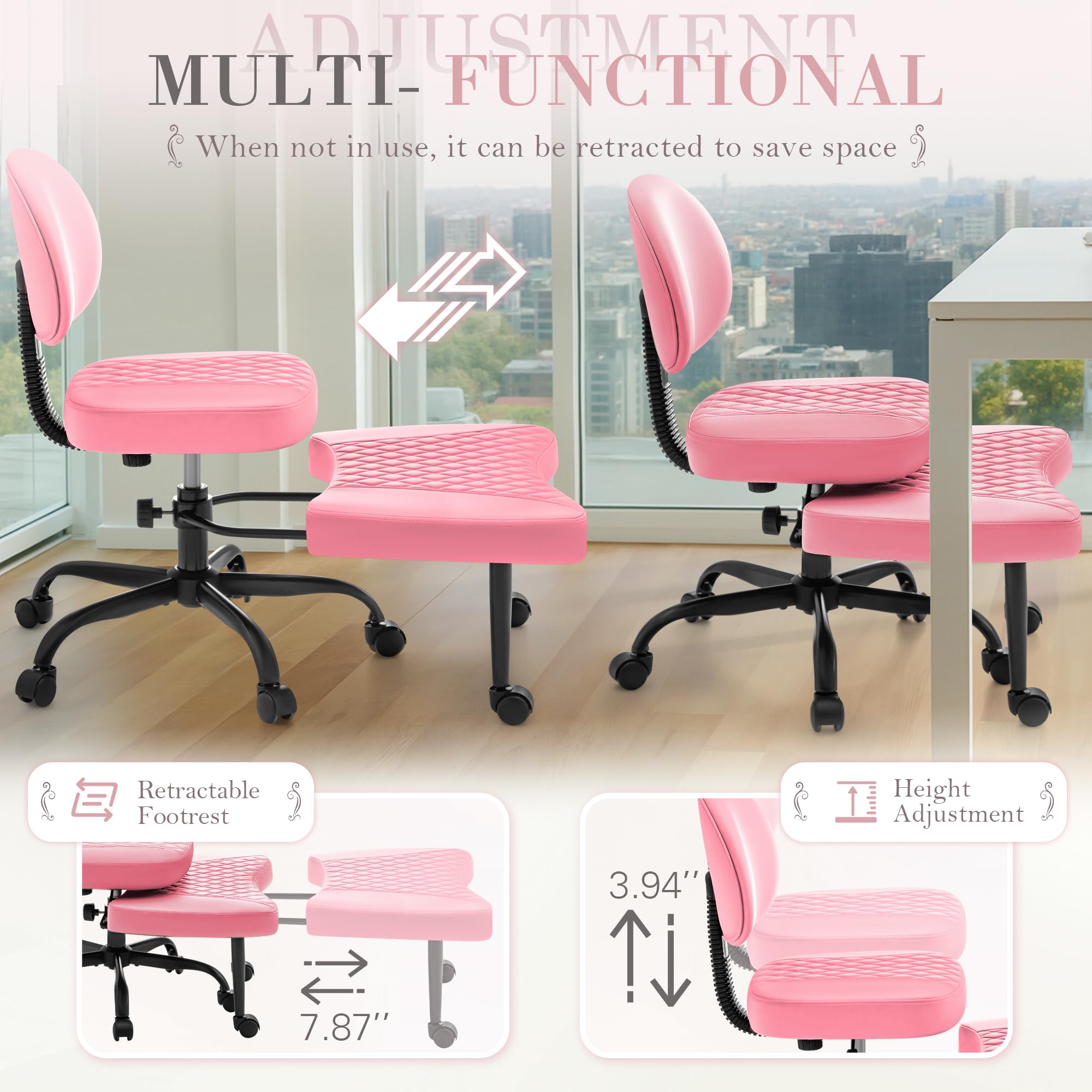 Amazon.com: Furmax Ergonomic Criss Cross Legged Office Chair with