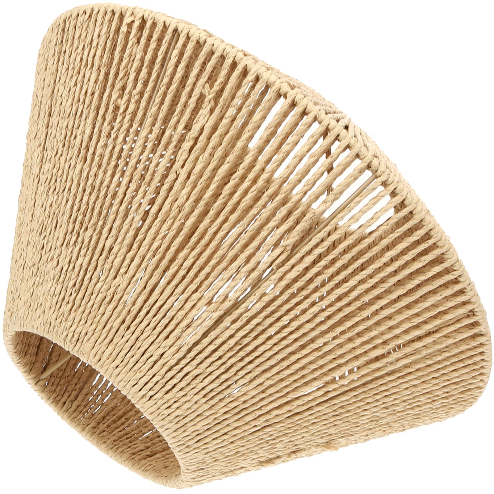 Tofficu Paralume Paralume Rustico per Lampada E27 in Carta Vintage Intrecciato Facile da Installare Illuminazione Diffusa Decorativa per Camera da Letto e Soggiorno