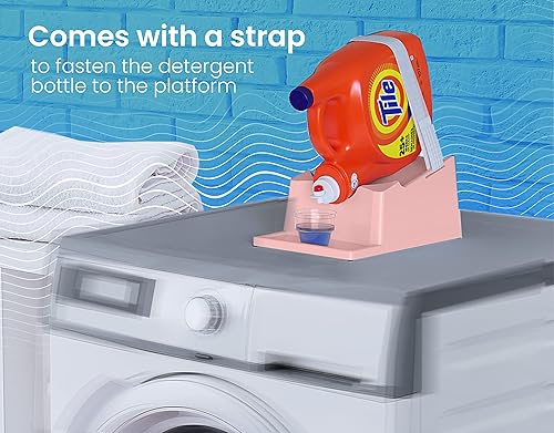 Miniatura 4 de Skywin - Estación para detergente de ropa, con soporte para detergente y para taza de medida, con inclinación hacia abajo para verter fácilmente,