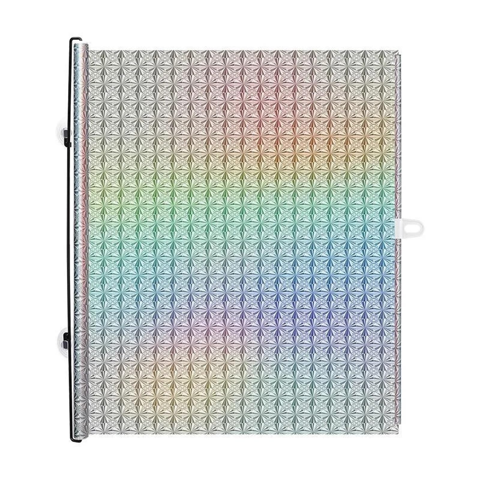 Suction Blinds For Windows Sunshade Roller Blinds Universal Window Blackout Curtain with Suction Cup Retractable Sunshade Roller Curtain Roller Curtains(Sliver,40x125cm)