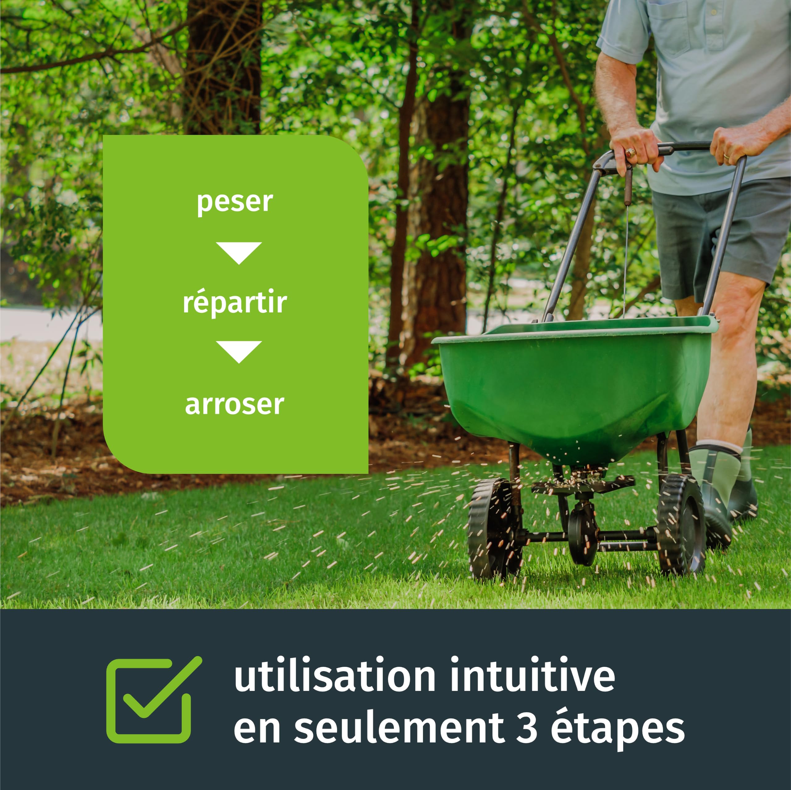 Turbogrün chaux gazon 18 kg pour 180 m², granulés anti-mousse et champignons