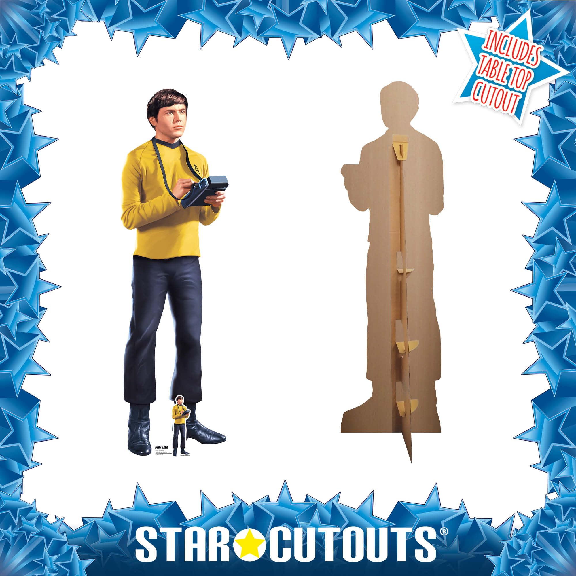 Star Cutouts Pavel Chekov - Sagoma in cartone a grandezza naturale di Star Trek, 171 cm, con personaggi classici per fan, compleanni ed eventi, SC4816