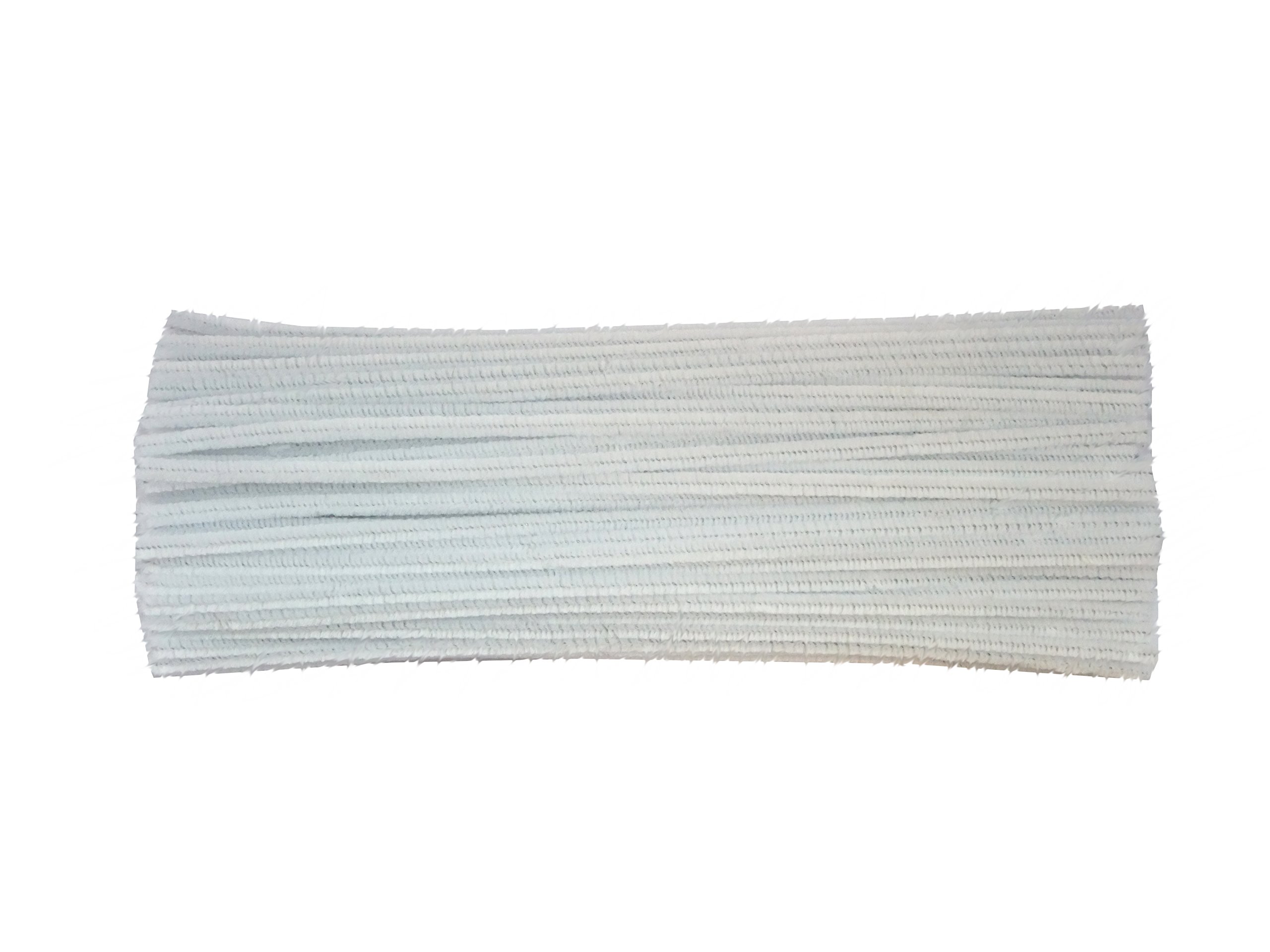 100x Children's White Craft Pipe Cleaners | 6mm or 12mm | 30cm Length (6mm)