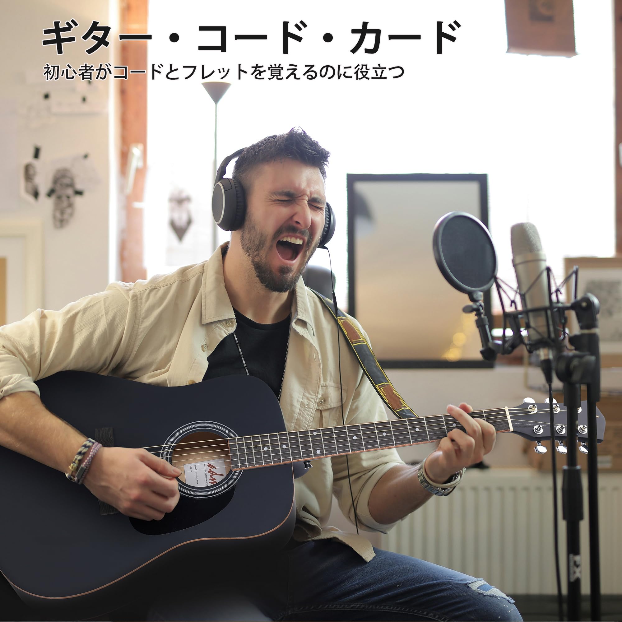 Amazon | ADM アコースティックギター 初心者セットドレッドノート