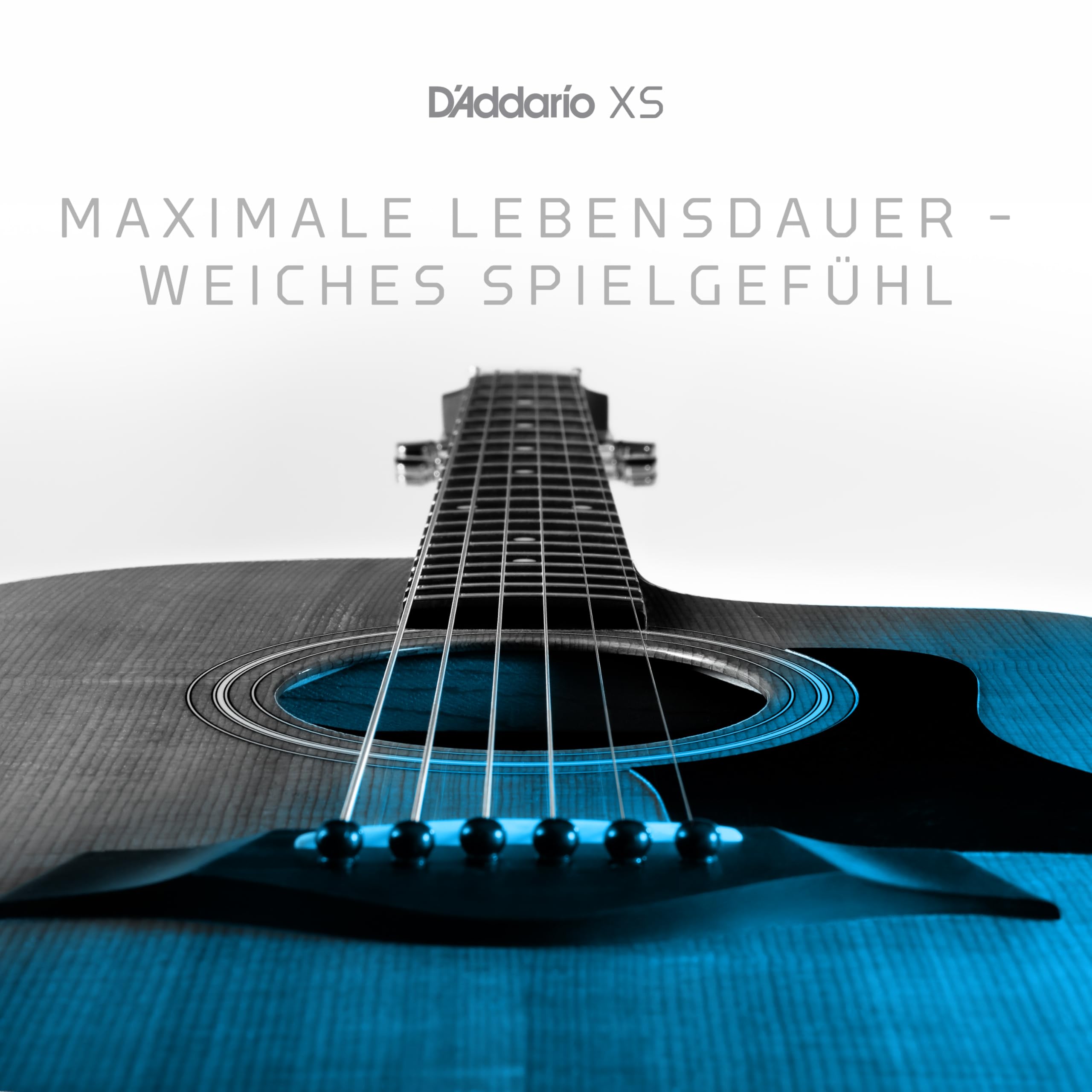 D'Addario Gitarrensaiten - XS beschichtete E-Gitarrensaiten - Verlängerte Lebensdauer für 6-saitige Gitarren - XSE1046 - Regulär leicht, 10-46 - 1 Satz