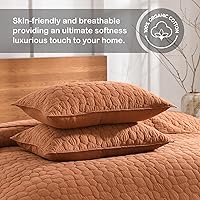 Vista 77 de HORIMOTE HOME Juego de edredón 100% algodón tamaño individual, juego de colcha prelavada de 2 piezas, color azul bebé, funda de cama acogedora