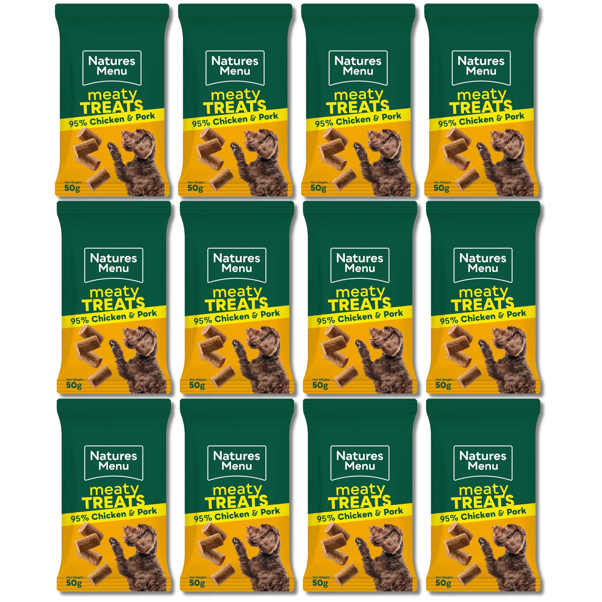 Natures Menu Original Chicken Real Meaty Dog Treats 12 x 50g — image 1
