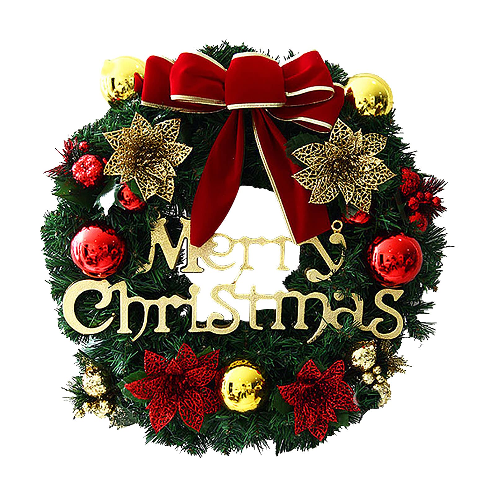 Guirnaldas Navidad Adorno Para Puerta De Entrada Guirnalda Puerta Primavera Flores Guirnalda De Halloween Adorno Navideño Puerta Personalizado Decoracion Jardin Es Muy Adecuado (as show, One Size)