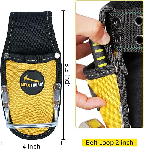 Miniatura 5 de MELOTOUGH Funda de Alicates Soporte de Herramientas y Soporte de Martillo de Bucle de Acero Resistente para Cinturón de Herramientas Organizador de