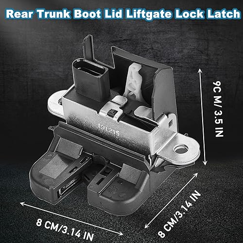 Miniatura 5 de Cerradura de puerta trasera para Volkswagen Jetta Sportwagen 2010-2014, Volkswagen Tiguan 2008-2017 sustituye a 5M0827505E 5M0 827 505E 9B9,
