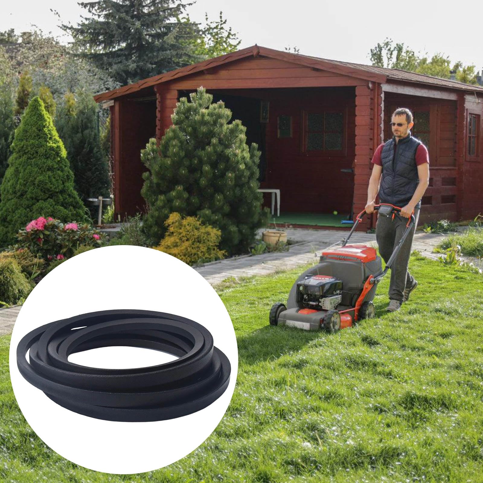 Cinghia di gomma efficiente di taglio 135 costruita per attrezzatura 77260 77284 77287 e 041 1890 00 cinghia resistente di rinforzo di forza