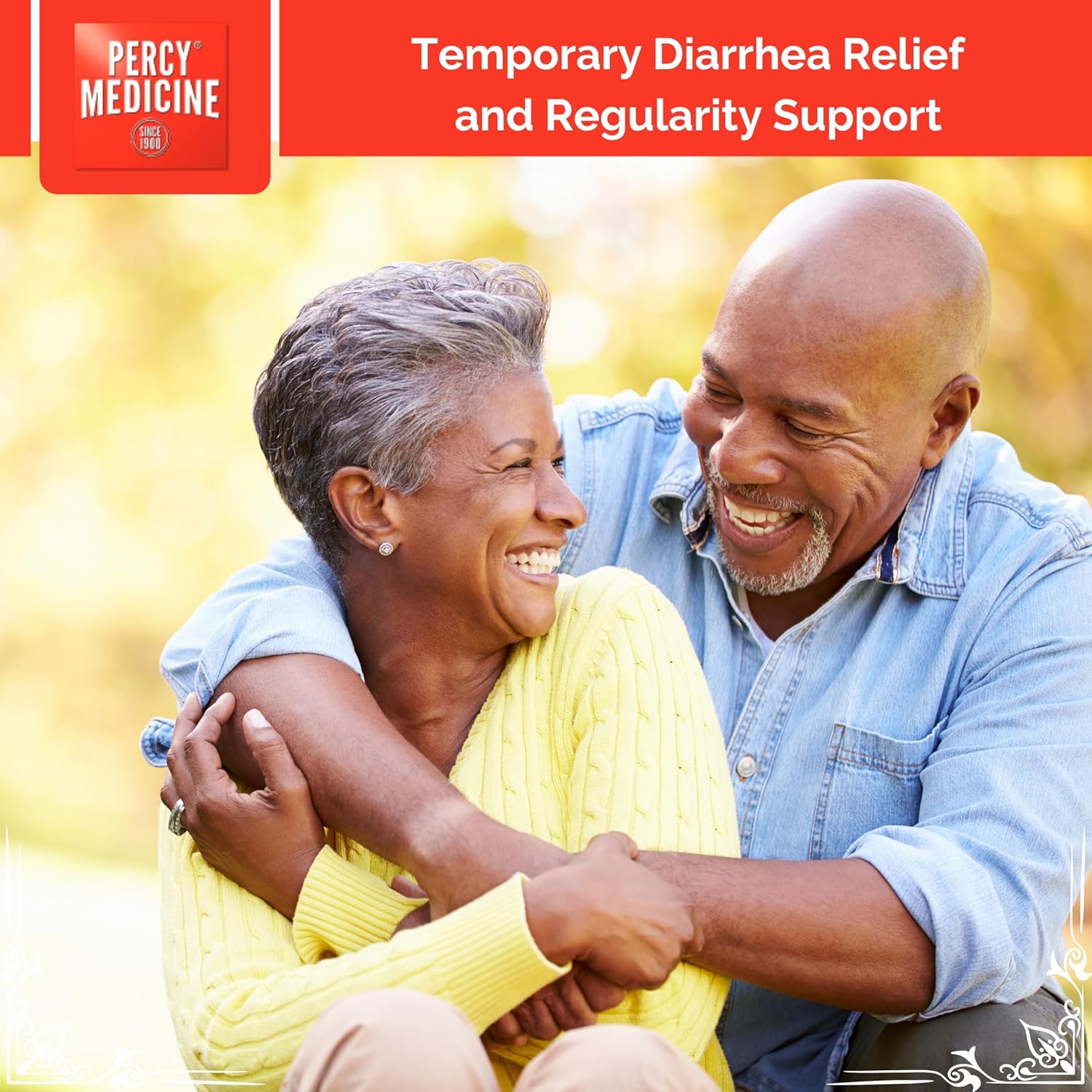 OAKHURST COMPANY Percy Medicine for Diarrhea, Firm Stool, and Digestive Support – Anti-Diarrheal Liquid with Bismuth Subsalicylate 1050mg, Rhubarb Orange Cinnamon Flavor (8 Fluid Ounces)