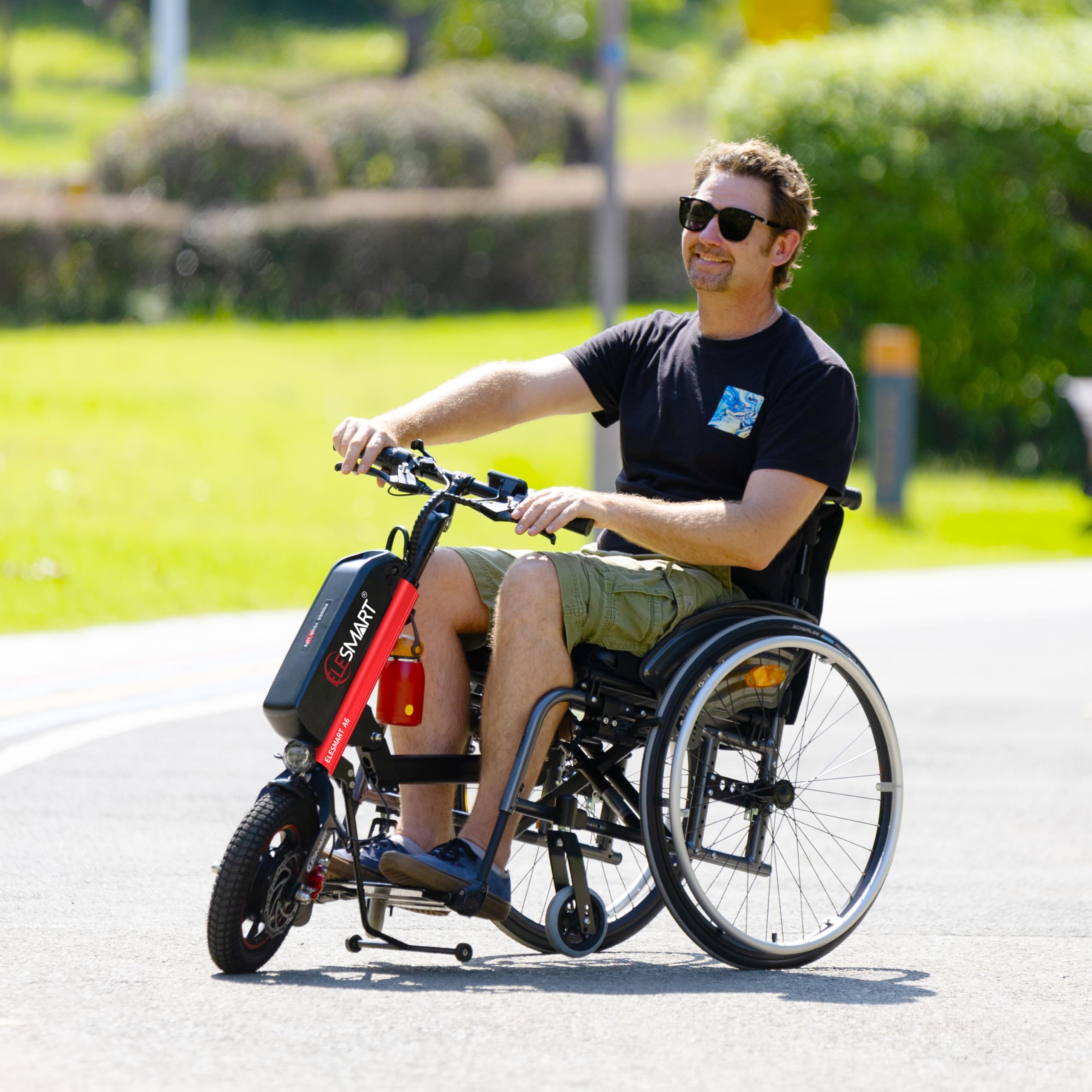 Amazon.com: ELESMART A6 Electric Handcycle Wheelchair Power