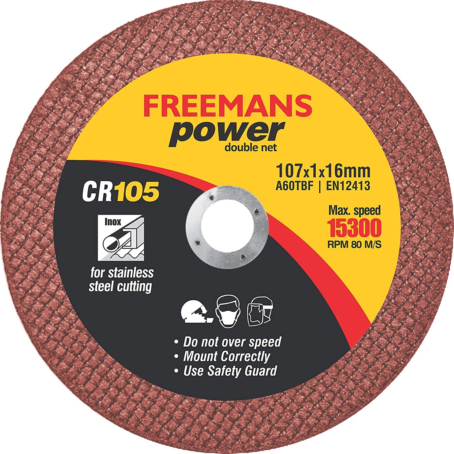 FREEMANS 4-Inch Double Net Cut off Wheels for Metal and Stainless Steel Cutting using Angle Grinder, Red - Pack of 25 Pieces (B09Z6Y4MF7) Amazon Price History, Amazon Price Tracker
