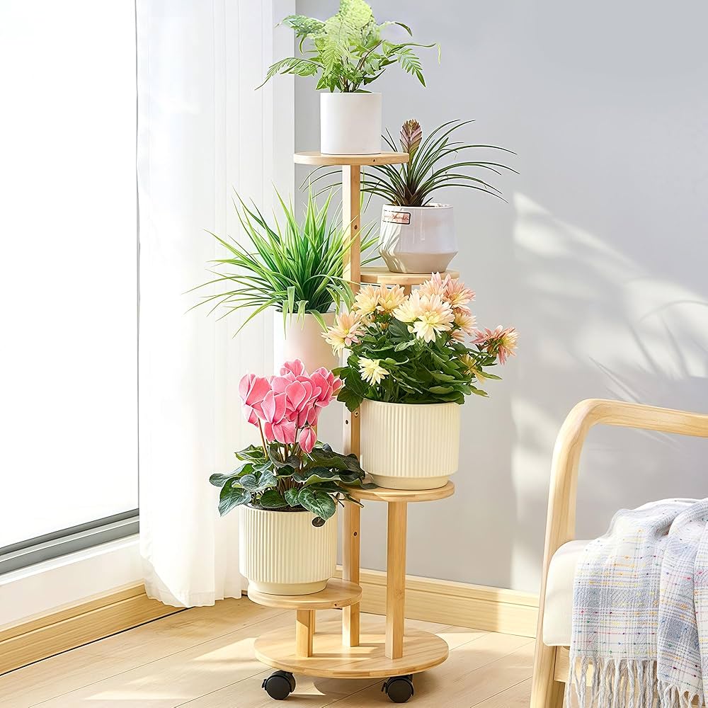 Amazon | awliye フラワースタンド 観葉植物 台 花台 室内外兼用