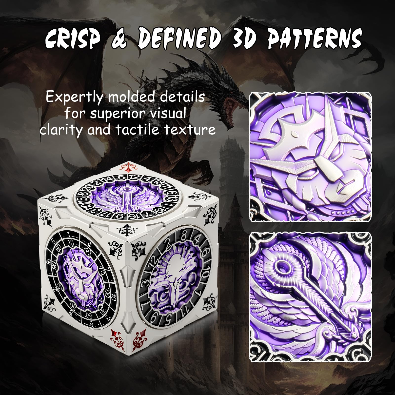 DNDND Multi-Functional Spinner Dice Cube for DND, Iconic Monster Themed Collector's Gift for D&D - Image 2