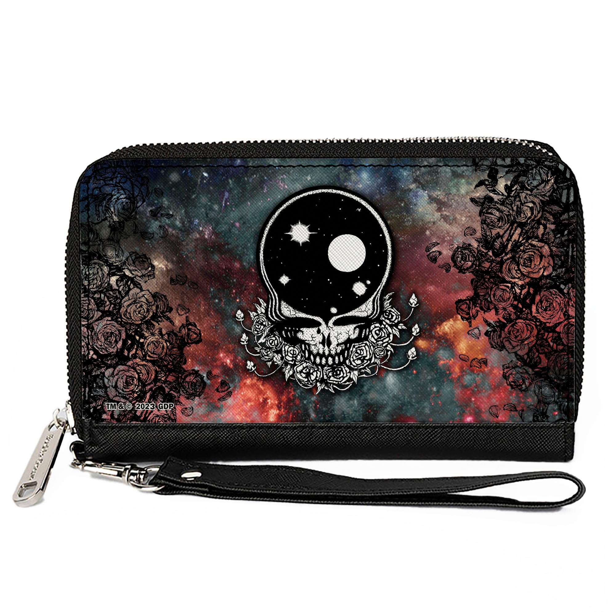 Buckle-Down Grateful Dead Wallet – Zip Around Vegan Leather With Dancing Bears Design - View #3
