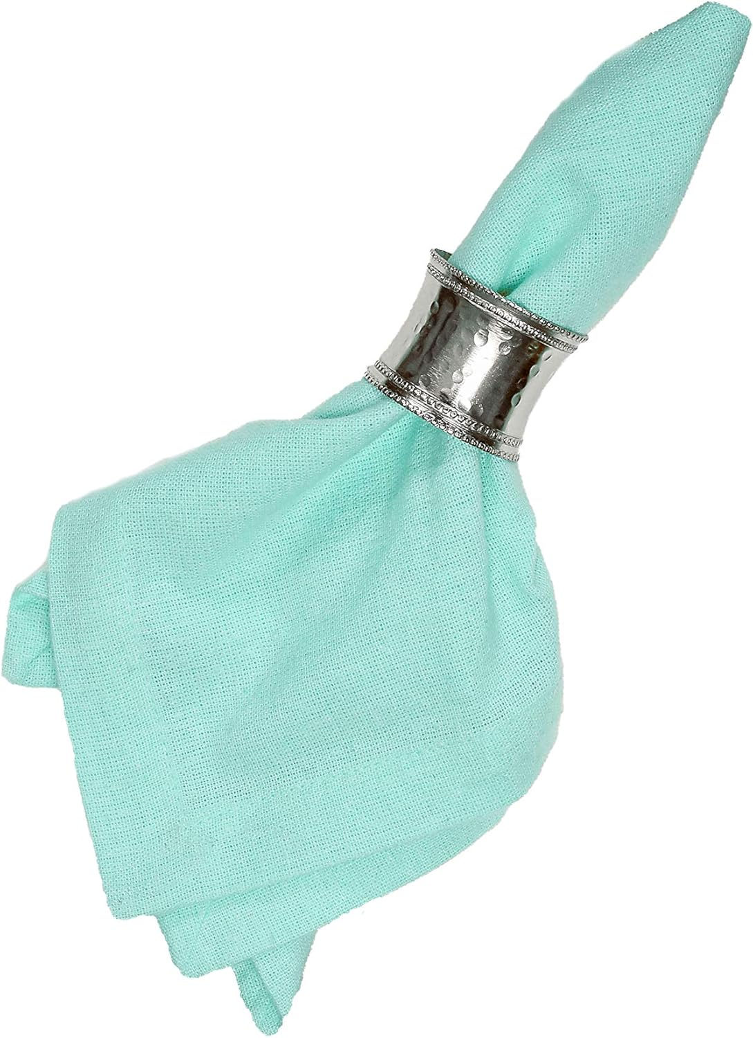 Super Big Clearance! Alpha Living Home Metal Napkin Rings Set of 12, Beaded Napkin Holders, Hammered Napkin Rings Bulk for Party Decoration, Dinning Table, Everyday, Family Gatherings - A Great Tabletop Décor - Silver Hottest Sales Alpha Living Home Metal Napkin Rings Set of 12, Beaded Napkin Holders, Hammered Napkin Rings Bulk for Party Decoration, Dinning Table, Everyday, Family Gatherings - A Great Tabletop Décor - Silver