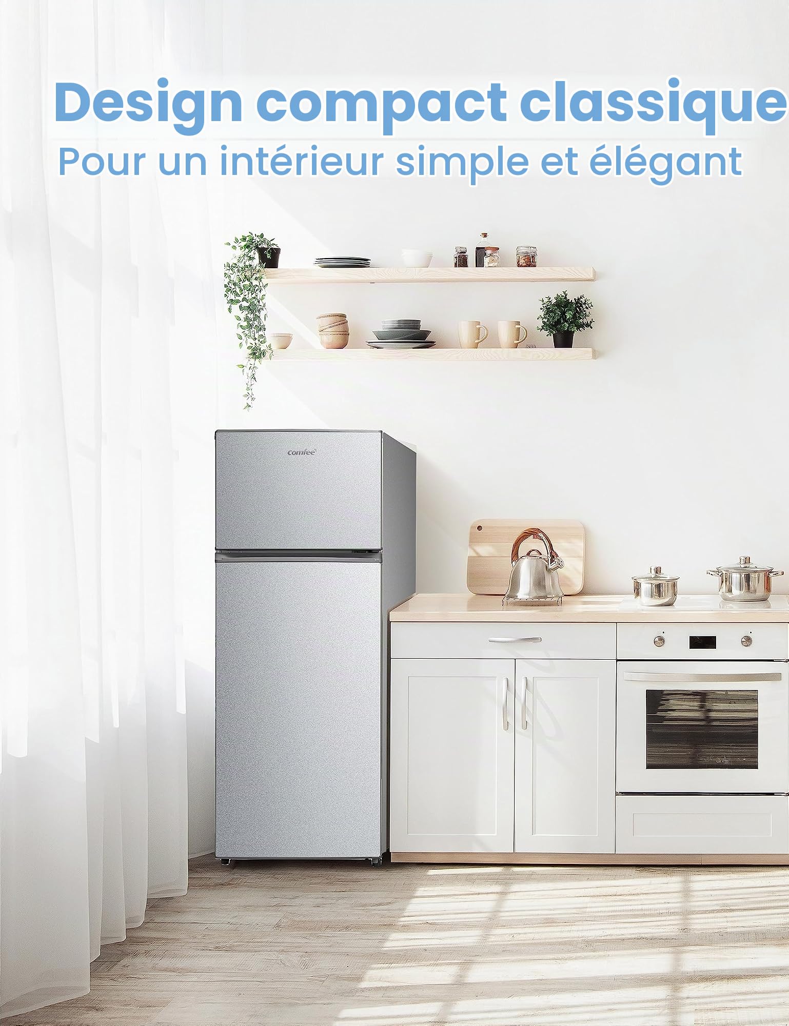 FRIGO 2P. 204LT CE.E STATICO GRIGIO
