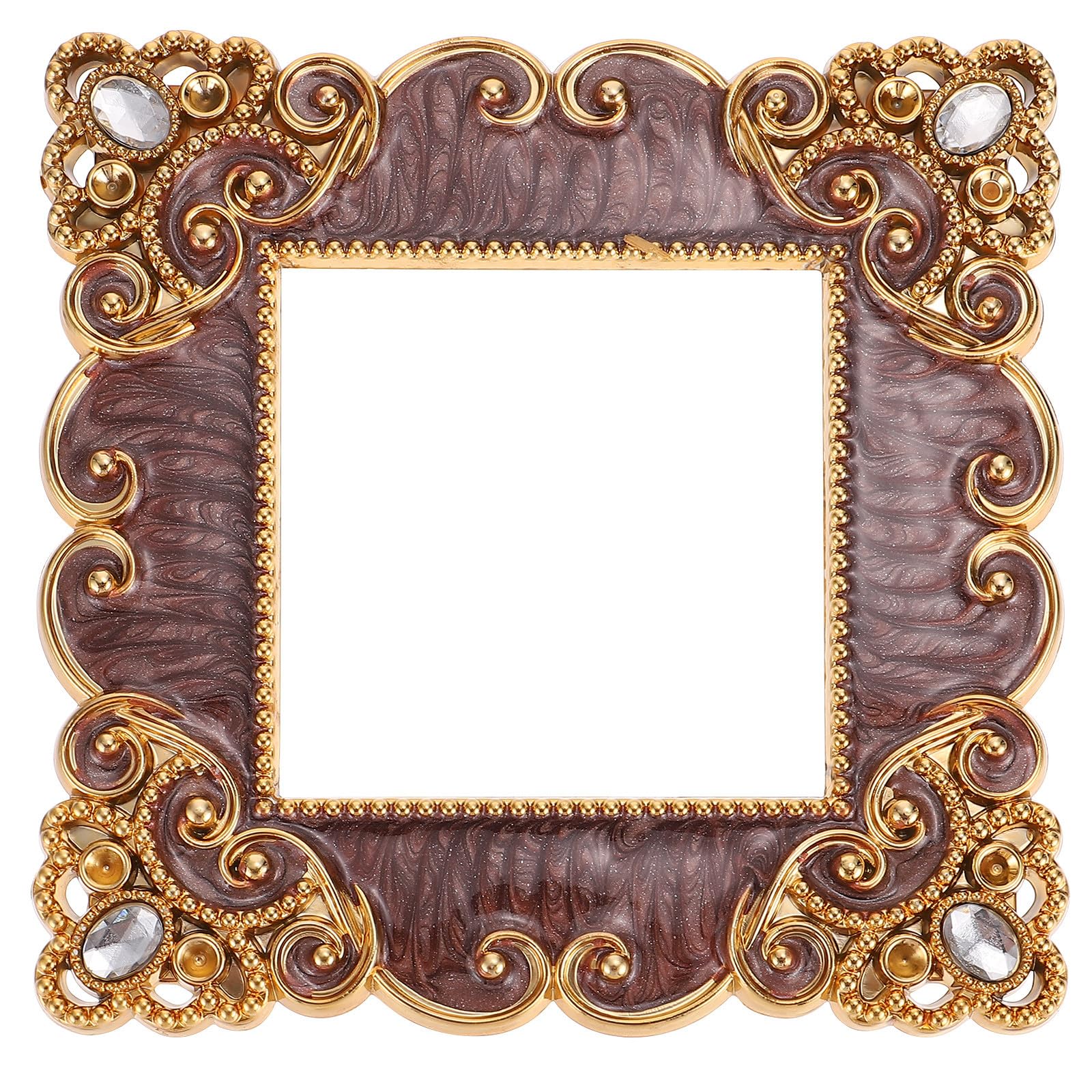 Calcomanías decorativas para interruptor de luz de gemas marco protector de pared cuadrado 2uds 1
