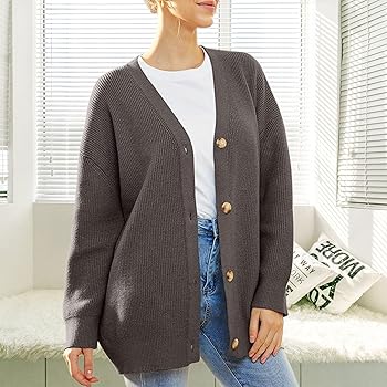 Allmloers Women's Knit Cardigan 2025 Open Front Oversized