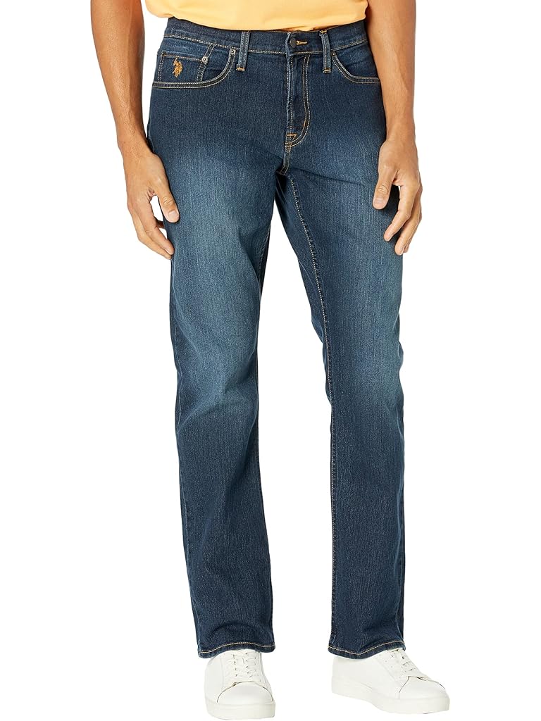 U.S. POLO ASSN. Stretch Slim Straight Five-Pocket Denim Jeans