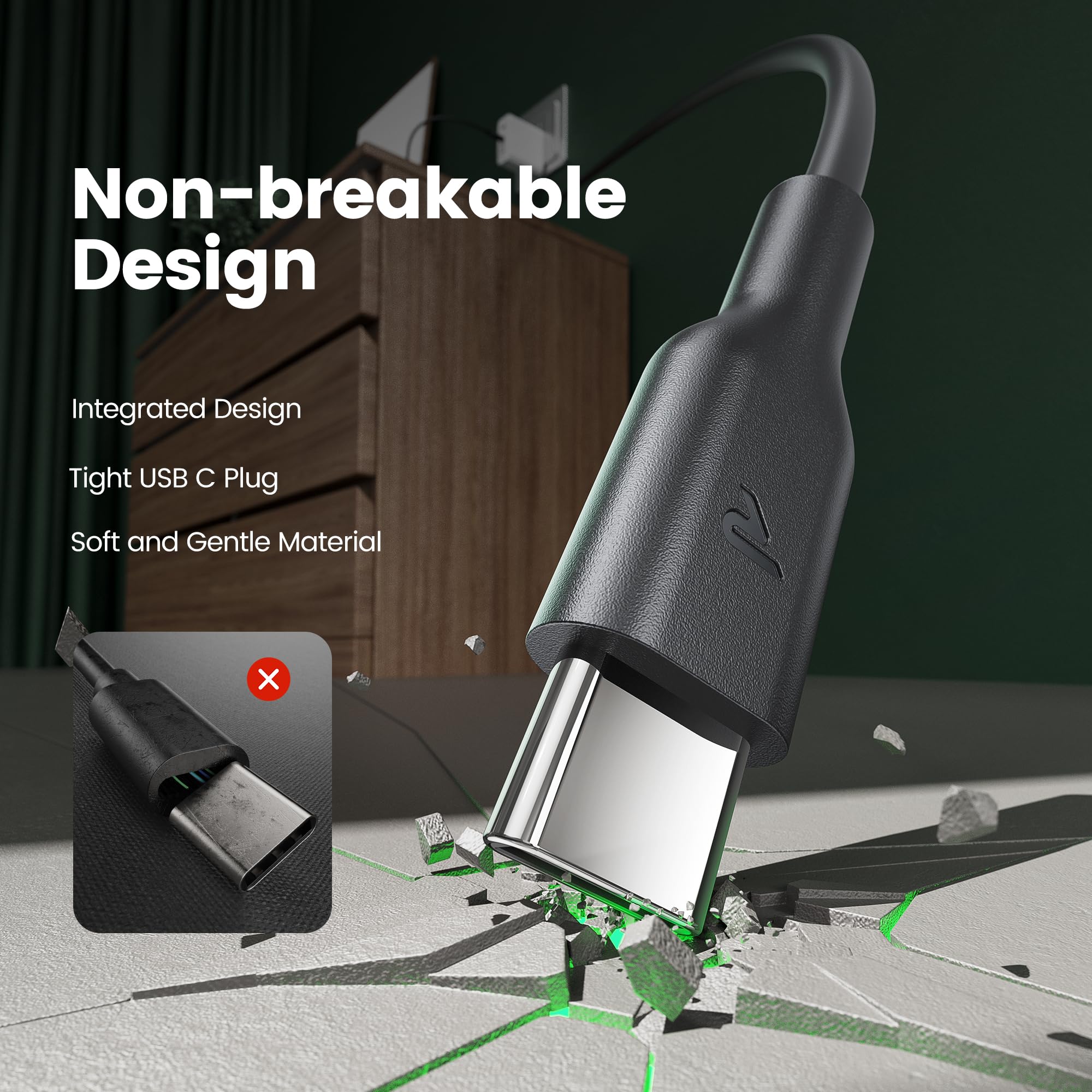 Cavo USB C USB C [4 Pack 2M], RAMPOW Cavo USB Type-C, Cavo USB C Ricarica Rapida 60W, Cavo iPhone 16, Cavo USB C per iPhone 15/15 Pro/16/16 Pro, Samsung S23/S22/S21/S20, iPad Pro/Air/Mini