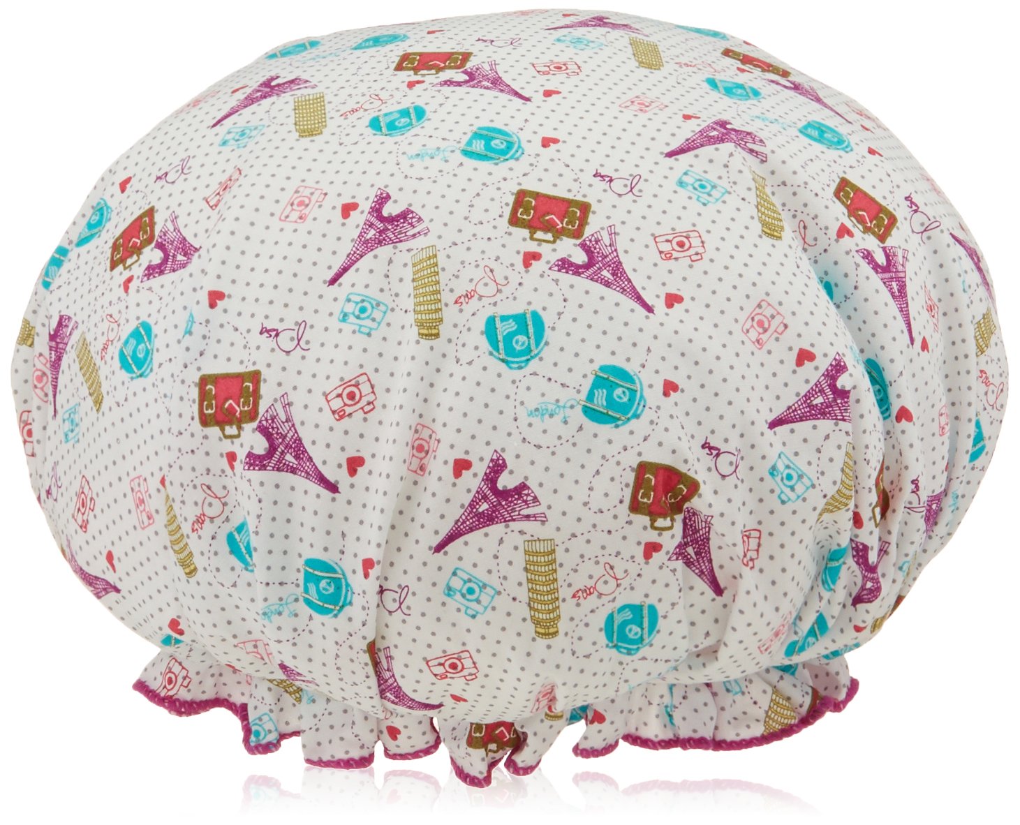 Bouffant Shower Cap, World Traveler Bouffant Shower Cap, World Traveler