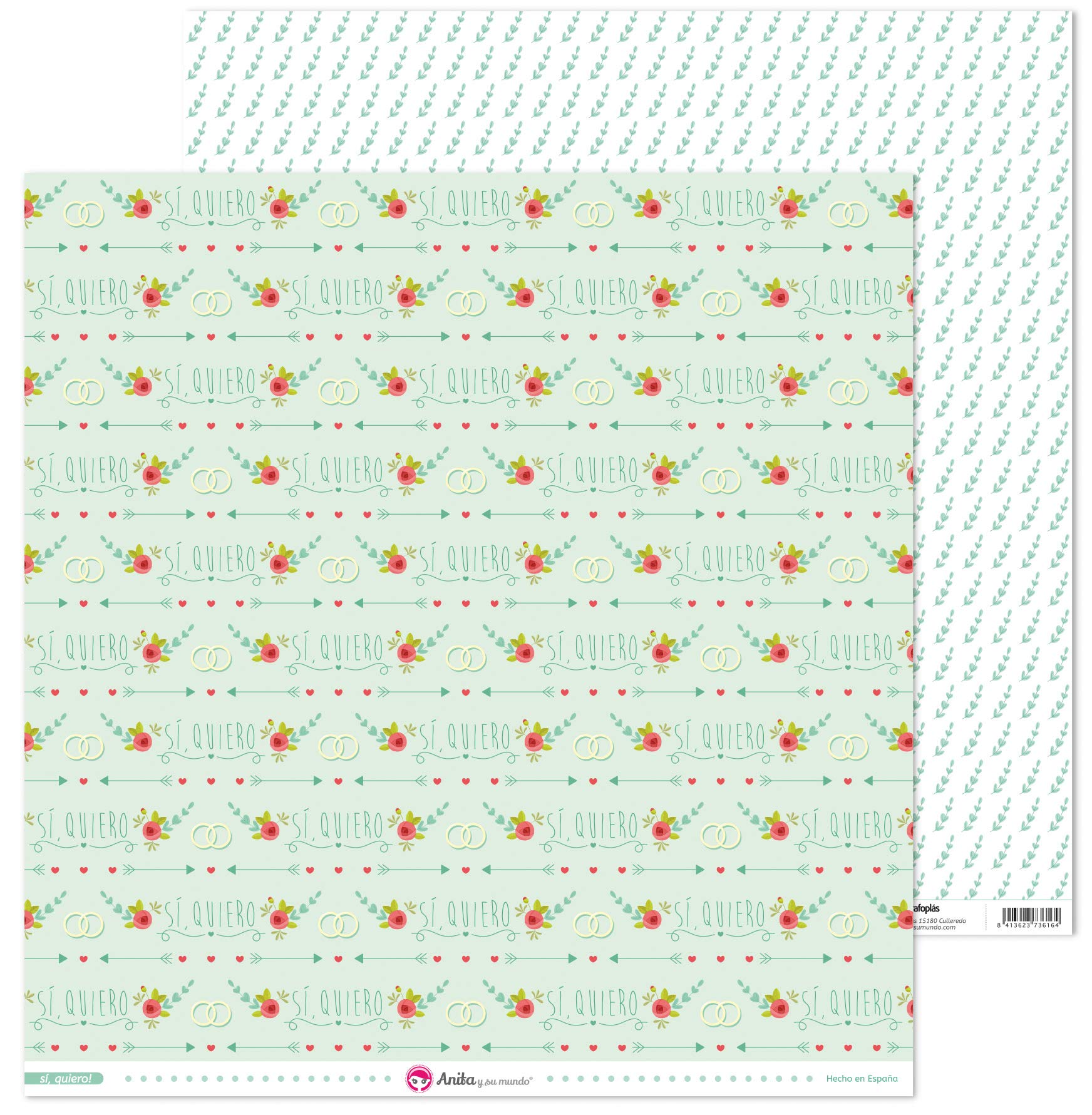 Anita and Su Mundo Collection Yes I Want Scrapbooking Papers, Paper, Rings, 12" x 12"The Forest Stewardship Council