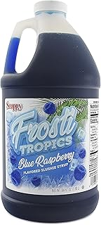 Snappy Frosti Tropics Blue Raspberry Slushy Mix, Slushie Syrups for Machine, Granita Slushy Syrup, Kid Slushie Machine Mix, Slushy Mix for Frozen Drink Machine, 1/2 Gallon