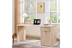 JXQTLINGMU 60" Modern Executive Desk: The Epitome of Functional Workspace Design