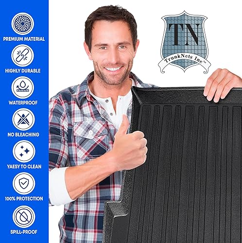 Miniatura 7 de Forro de carga prémium para BMW X3 2011-2017, 100% de protección, tapete de carga de ajuste personalizado, tapete de carga negro fácil de lavar y