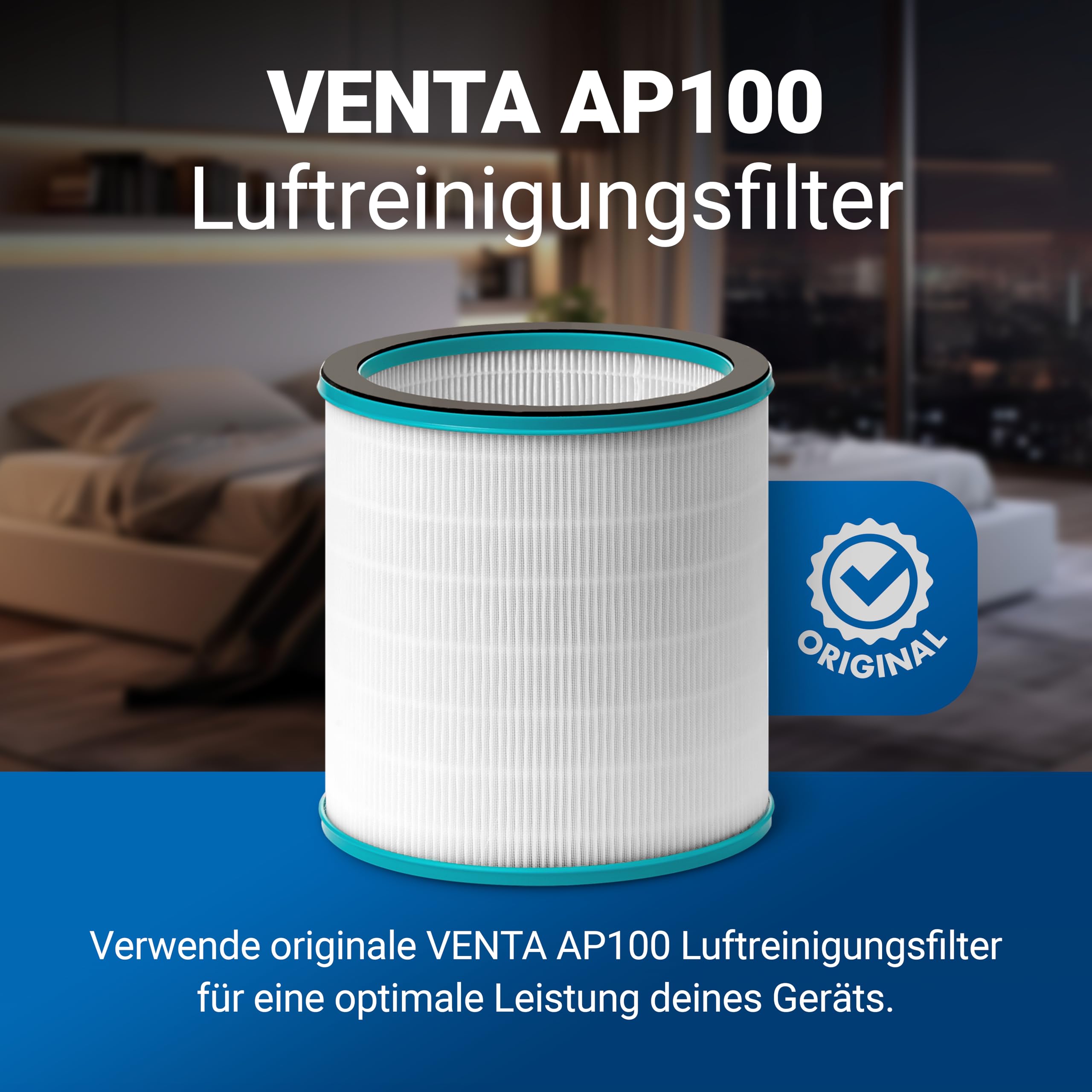VENTA H13-Filter für AP100 Hybrid Luftreiniger, Ventilator und Heizlüfter